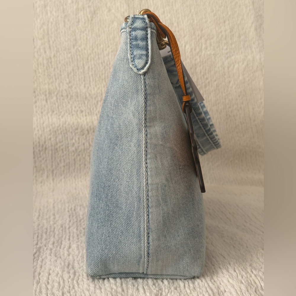 Coach Laurel Shoulder Bag in Loved Denim With Charms - Picture 5 of 8
